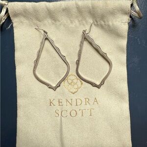 Kendra Scott Silver Scalloped Earrings